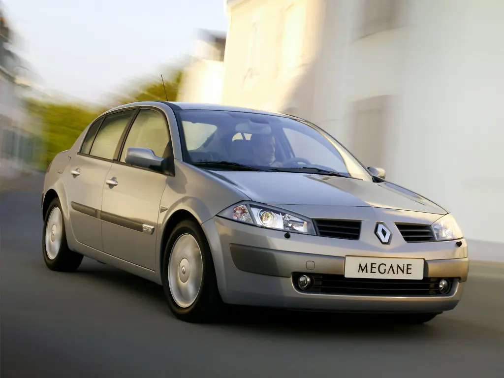 Renault Megane (LM08, LM0B, LM0C, LM0F, LM0G, LM0U, LM_) 2 поколение, седан (09.2002 - 12.2005)